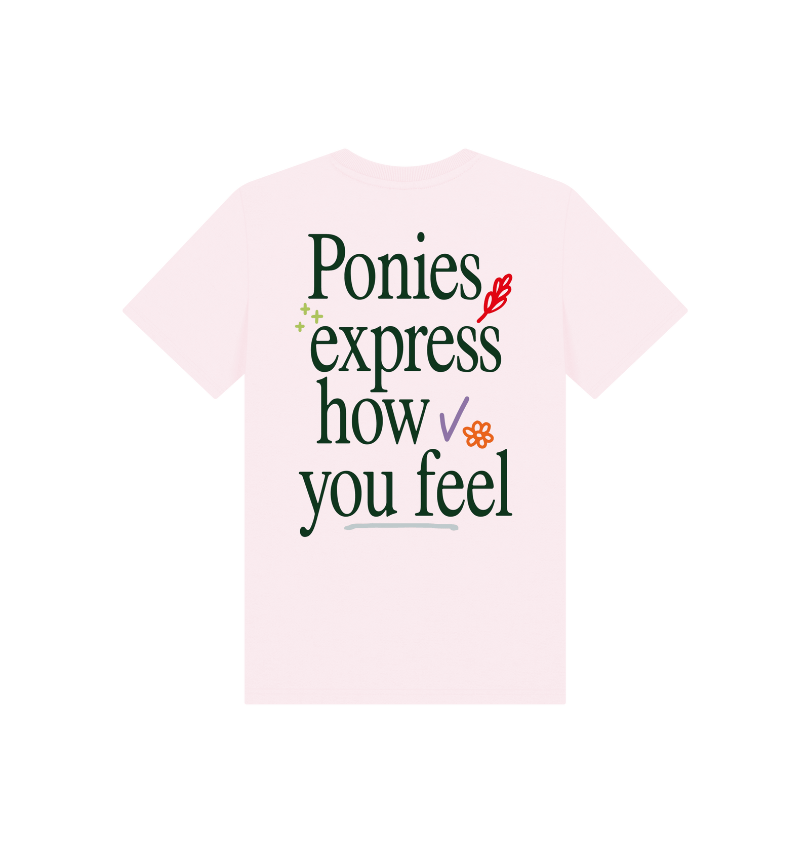 Ponies Express How You Feel - Pink Tee (Kids)