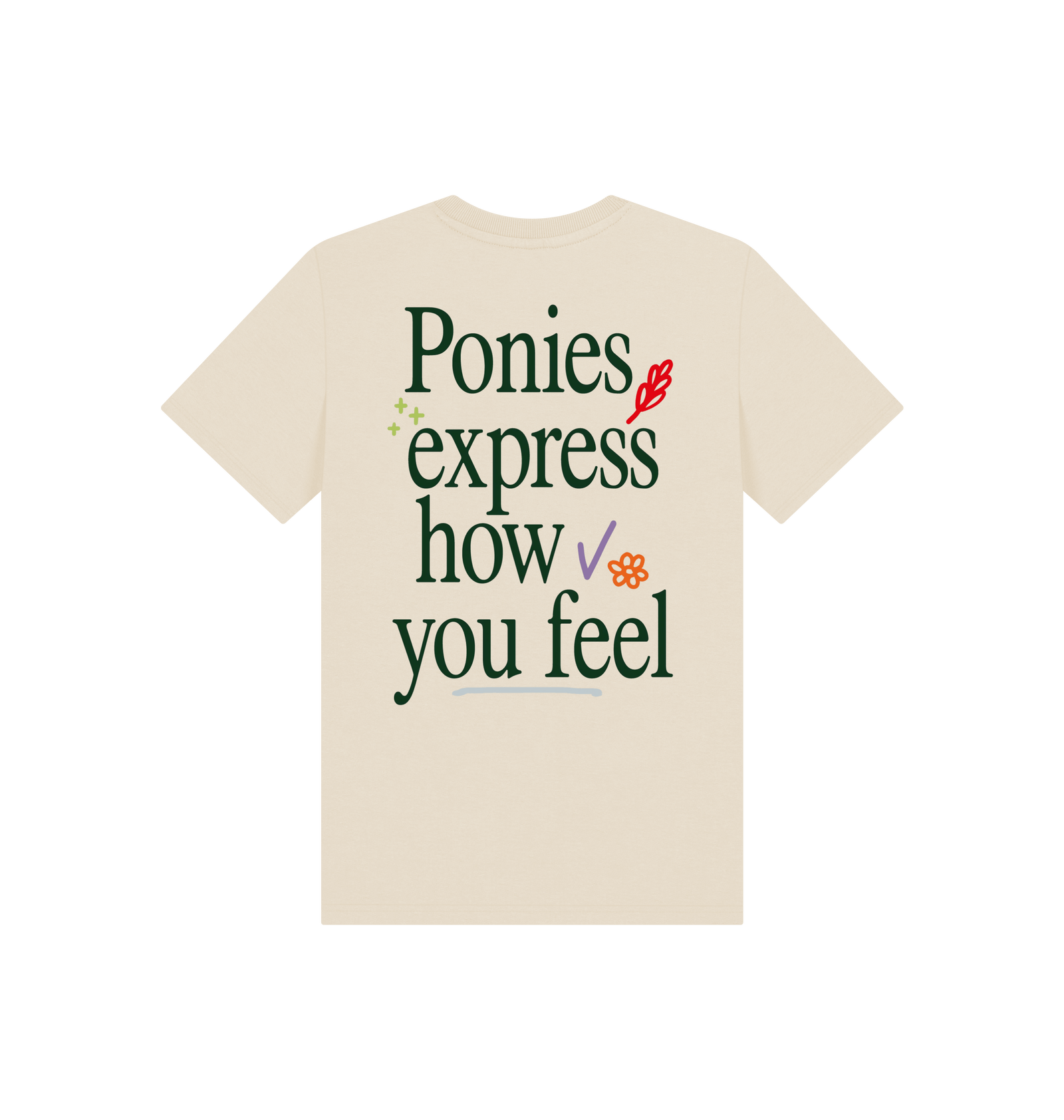 Ponies Express How You Feel - Beige Tee (Kids)