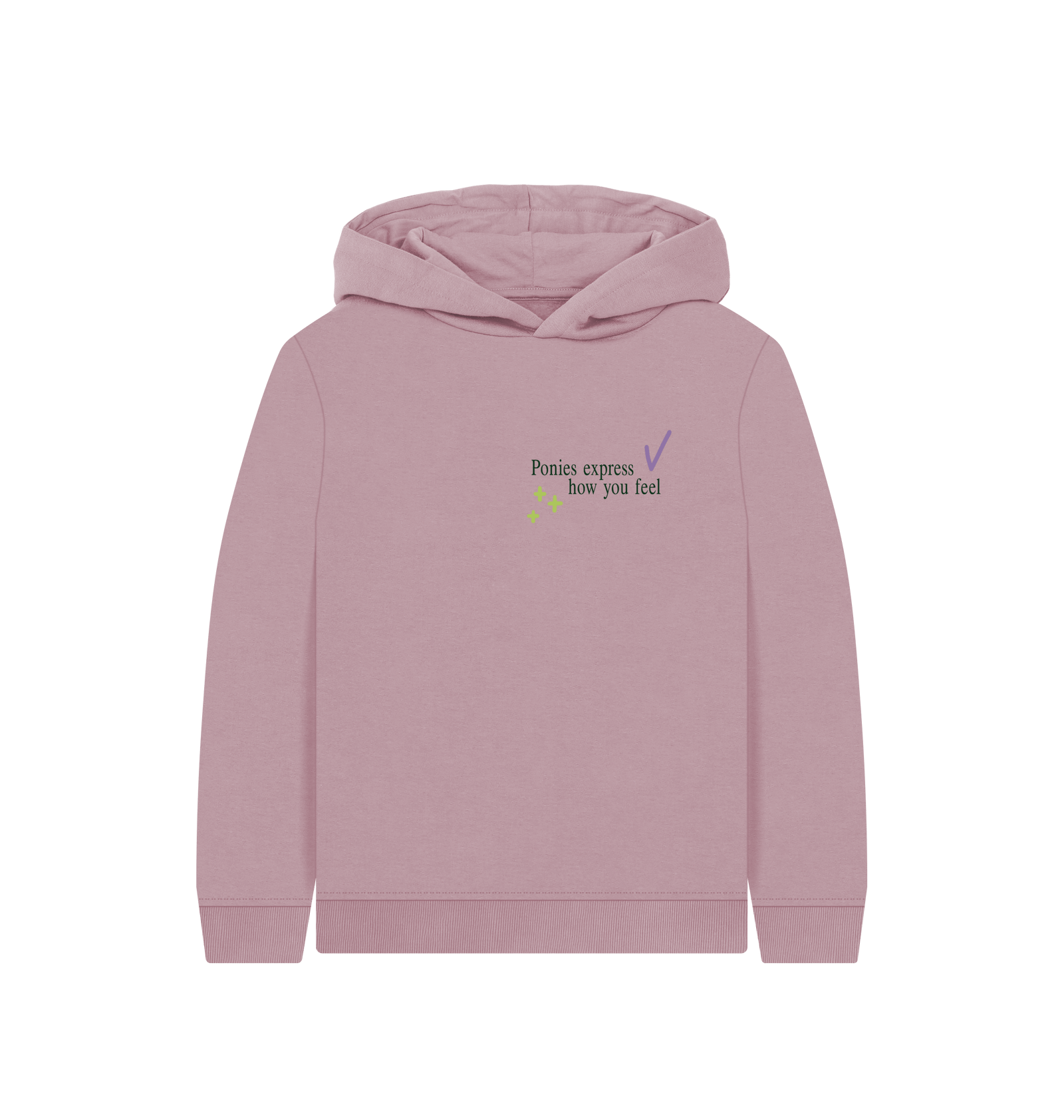 Ponies Express How You Feel - Mauve Hoodie (Kids)