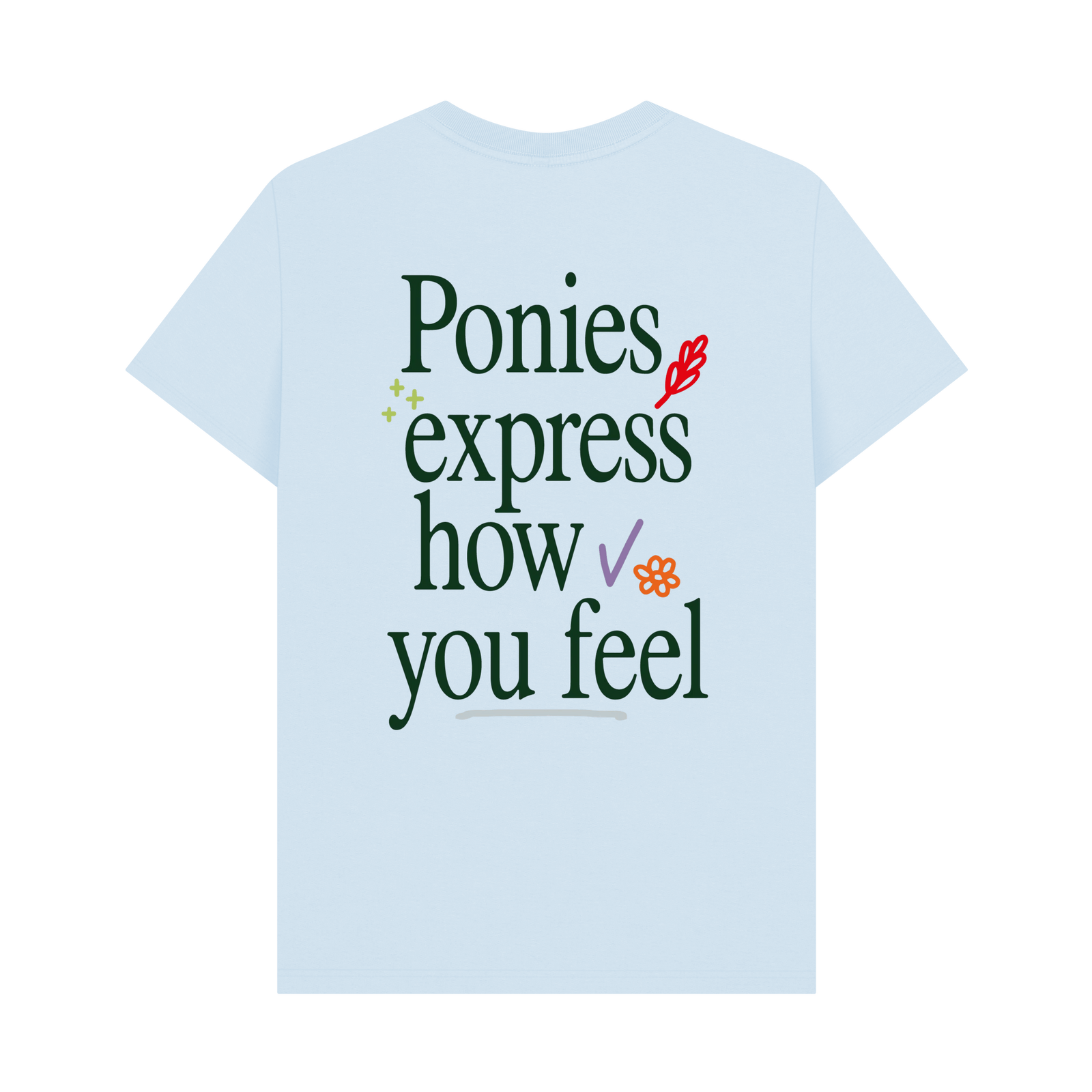 Ponies Express How You Feel - Blue Tee