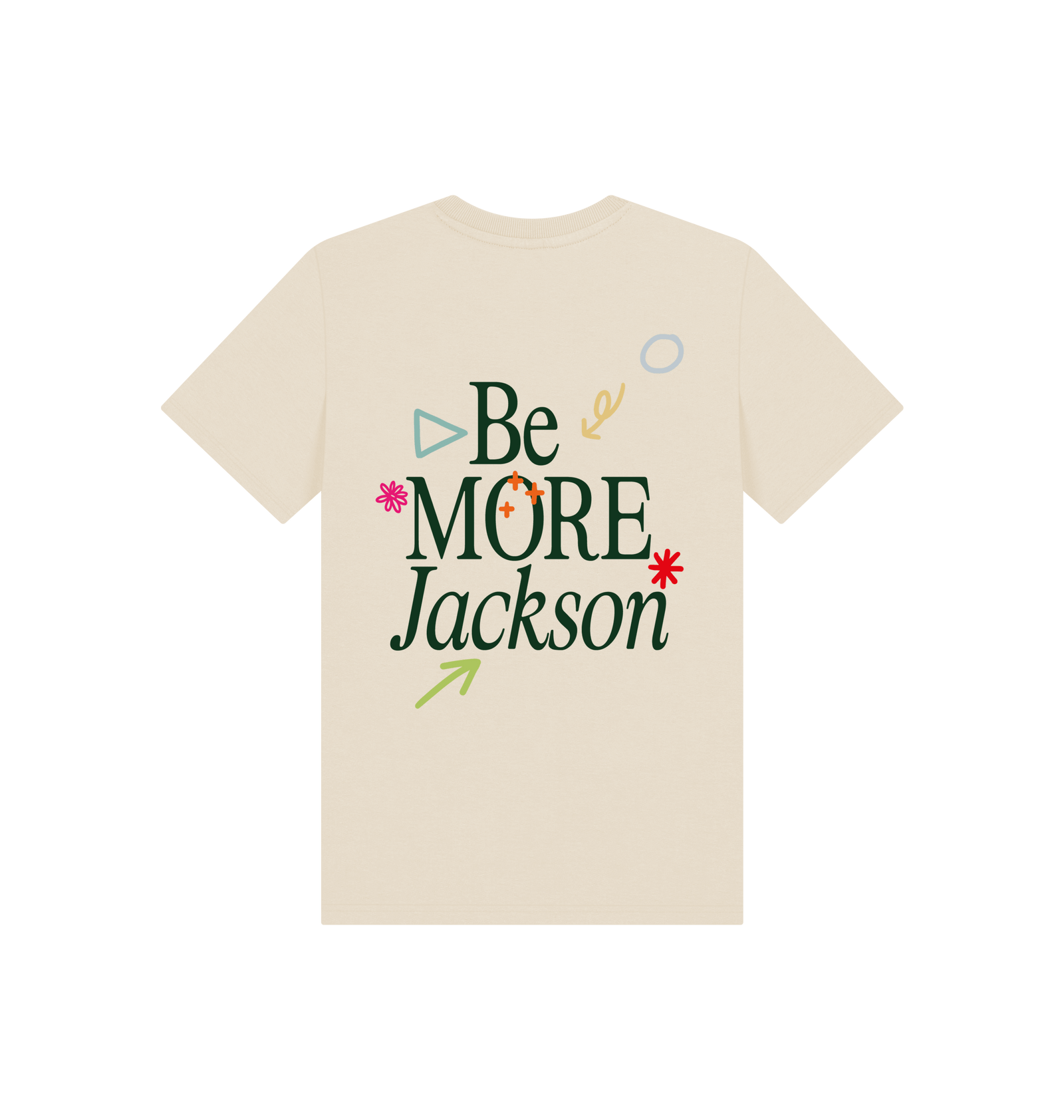 Be More Jackson - Beige Kids Tee