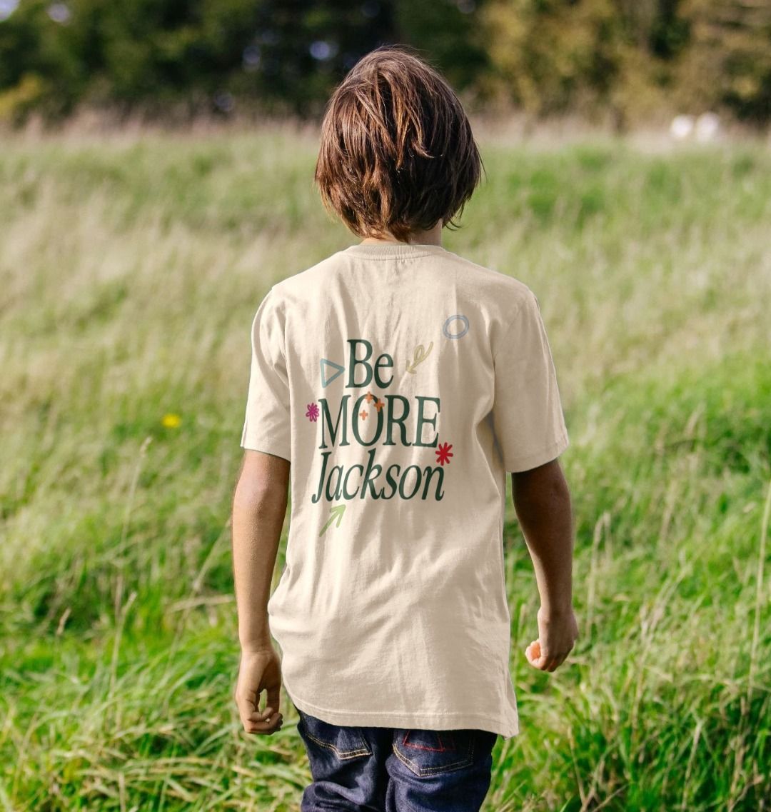 Be More Jackson - Beige Kids Tee