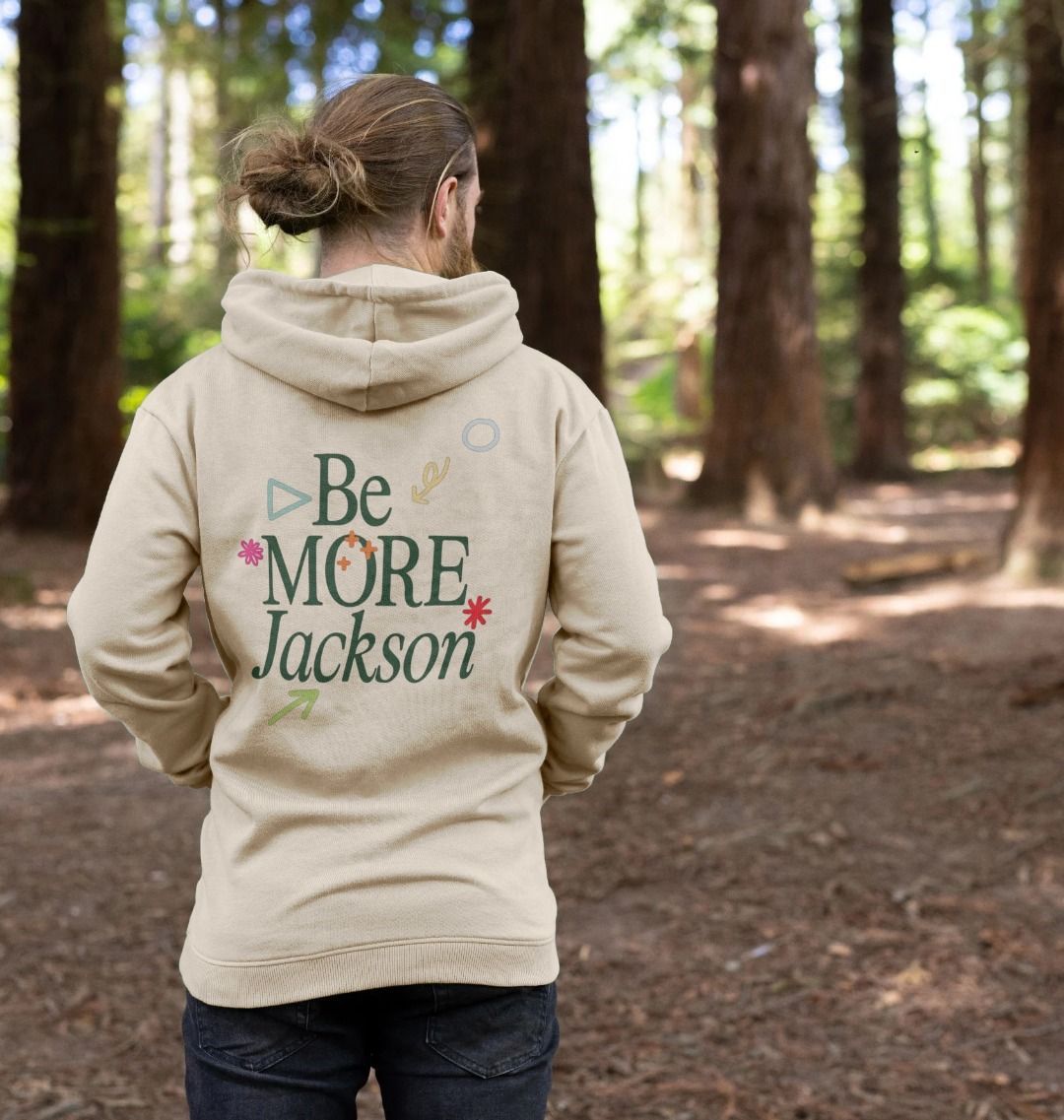 Be More Jackson - Beige Hoodie