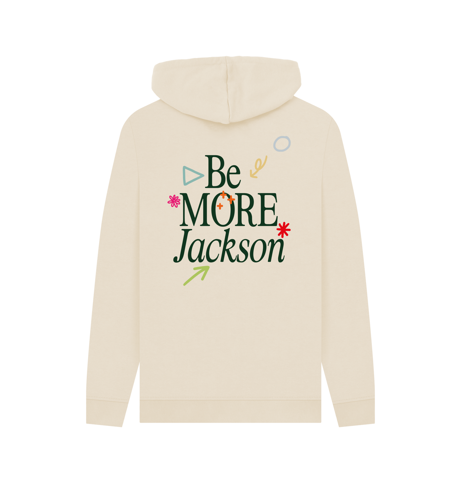 Be More Jackson - Beige Hoodie